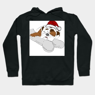 Christmas bulldog Hoodie